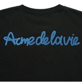  Áo Phông ADLV x HOSHI Chain Embossing Script Printing Short Sleeve T-Shirt Màu Đen Chữ Xanh 