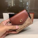  Ví Gập Coach Colorblock Coated Canvas Signature Wyn Small Wallet C2329 Màu Nâu Logo 
