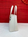  Túi Tote Michael Kors MK Jet Set Travel Extra-Small Saffiano Leather Top-Zip Tote Bag Màu Trắng Kem 