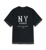  Áo Phông MLB Basic Coopers Logo Mega Over Fit T Shrts NEW YORK YANKEES 3ATSB1153-50BKS Màu Đen 