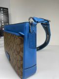  Túi Đeo Chéo Coach District Crossbody In Colorblock Signature Canvas Màu Xanh Phối Logo CH076 