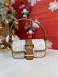  Túi Đeo Vai Michael Kors MK Colby Extra-Small Empire Monogram Shoulder Bag Màu Trắng Logo 