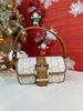 Túi Đeo Vai Michael Kors MK Colby Extra-Small Empire Monogram Shoulder Bag Màu Trắng Logo