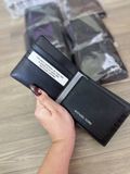  Ví Nam Michael Kors Men Rivington Billfold with Passcase Leather Màu Đen Trơn 