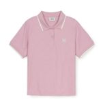 Áo Polo MLB Women`S Dia MONOGRAM Tonal Jacquard Polo T Shirts NEW YORK YANKEES From Nữ 3FPQM0353-50PKM Màu Hồng 
