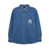 Áo Sơ Mi MLB Denim New York Yankees 3ADRR0134-50INS Màu Xanh 