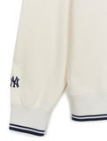  Áo Nỉ Sweat Polo MLB Sportive Varsity Over Fit Polo Sweatshirts NEW YORK YANKEES Màu Trắng 3AMTV0844-50CRS 