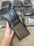  Ví Nam Michael Kors MK Men Cooper Billfold with Passcase Màu Nâu Logo 
