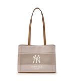  Túi Tote MLB Varsity Lettering Canvas Shoulder Bag NEW YORK YANKEES 3ABQB015N-50CRS Màu Trắng Kem 