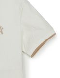  Áo Polo MLB Dia MONOGRAM Tonal Jarcquard Polo T Shirts NEW YORK YANKEES 3APQM0253-50IVS Màu Trắng 