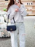  Túi Xách Tory Burch Britten Denim Convertible Crossbody Bag Màu Xanh Denim 