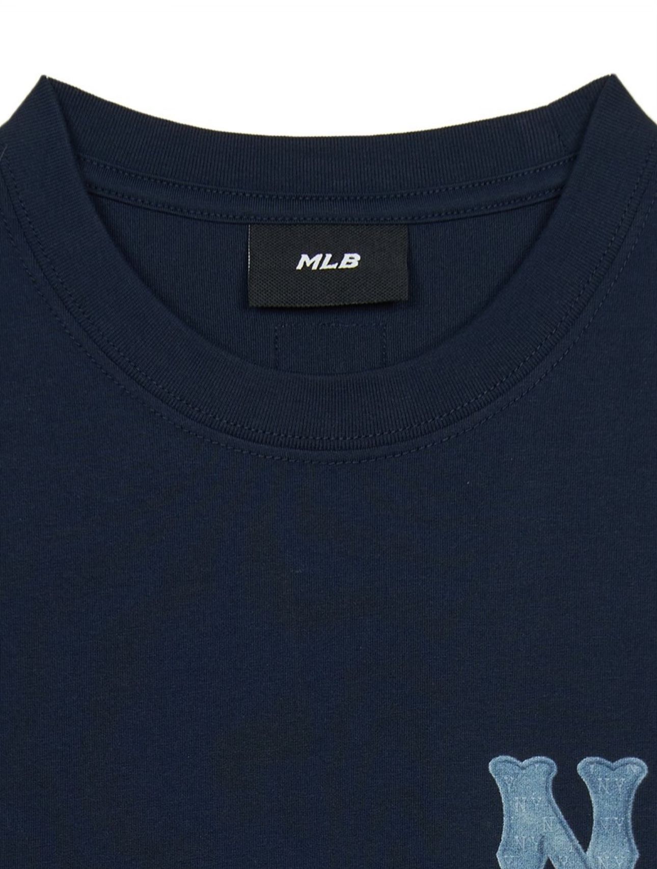 Áo Phông MLB Basic Coopers Denimlike Logo Overfit T Shrts