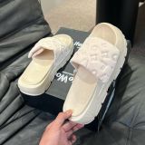  Dép LifeWork Unisex_Space Run Multi Radogram Slide BEIGE LW245SH113 Màu Kem 
