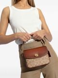  Túi Đeo Chéo Coach Cassie Crossbody Bag 19 In Signature Canvas Màu Nâu Logo CV436 