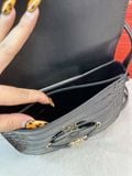  Túi Đeo Chéo Michael Kors MK Reed Small Leather Crossbody Bag Màu Đen Da Sần 