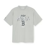  Áo Phông MLB Basic Big Logo Mega Over Fit T Shirts BOSTON REDSOX 3ATSB0553-43GRL Màu Xám 