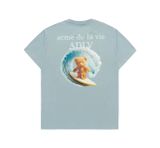  Áo Phông ADLV Gấu Lướt Sóng Màu Xanh Mint 