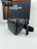  Túi Đeo Hông Coach Mini Belt Bag In Signature Canvas CN503 Màu Đen Logo 