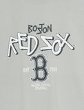 Áo Phông MLB Basic Big Logo Mega Over Fit T Shirts BOSTON REDSOX 3ATSB0553-43GRL Màu Xám 