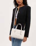  Túi Đeo Chéo Coach Nina Small Tote Bag Màu Trắng CR097 