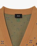  Áo khoác cardigan MLB unisex tay dài Diamond Monogram 3AKCM0431-43SAS Màu Nâu 