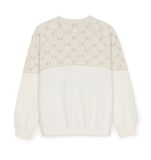  Áo Sweat MLB Dia Monogram Jaquard Tonal Blocking Sweatshirts New York Yankees 3Amtm0951-50Ivs Màu Trắng 