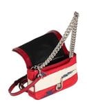  Túi Marc Jacobs Denim Snapshot Shoulder Bag Red Multicolor Vải Dệt 