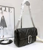  Túi Đeo Vai Marc Jacobs The Quilted Leather J Marc Shoulder Bag Màu Đen 