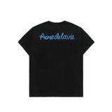  Áo Phông ADLV x HOSHI Chain Embossing Script Printing Short Sleeve T-Shirt Màu Đen Chữ Xanh 