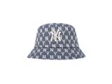  Mũ Bucket MLB Monogram Jacquard Bucket Hat New York Yankees Blue  32Cphv111-50N 