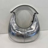  Túi Đeo Vai Marc Jacobs Metallic Small Crinkle Cruiser Shoulder Bag Màu Bạc 