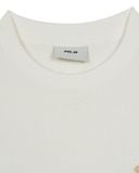  Áo Phông MLB Dia MONOGRAM Tonal Jacquard Over Fit T Shirts NEW YORK YANKEES 3ATSM1353-50IVS Màu Trắng 