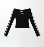  Áo BADBLOOD Barbara Off-Shoulder Top Màu Đen 