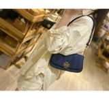  Túi Xách Tory Burch Britten Denim Convertible Crossbody Bag Màu Xanh Denim 