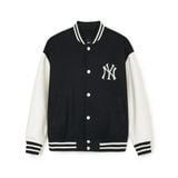  Áo Khoác Bomber MLB Public Wool Big Lux Varsity Jacket 3AJPV0541-50BKS Đen 