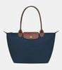 Túi Tote Longchamp Le Pliage Original M Tote Bag Navy - Recycled Canvas Size M Màu Xanh Navy