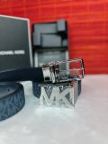  Thắt Lưng Nam Michael Kors Mens 4-in-1 Signature Canvas Belt Gift Set Box Màu Navy 