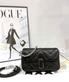  Túi Đeo Vai Marc Jacobs The Quilted Leather J Marc Shoulder Bag Màu Đen 