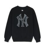  Áo Sweat MLB Classic MONOGRAM Big Lux Sweatshirts NEW YORK YANKEES 3AMTM0451-50BKS Màu Đen 