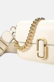  Túi Đeo Vai Marc Jacobs Shoulder Bag In White Leather Màu Trắng Kem 