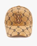  Mũ Lưỡi Trai MLB unisex Dia Monogram Velvet Structured 3ACPMV126-43BGD Màu Nâu 