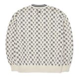  Áo Nỉ Sweater MLB Classic Monogram Front Brushed Over Fit Sweatshirt 3AMTM0926-50CRS Màu Trắng 