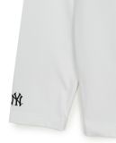  Áo Phông Tay Dài MLB Basic Mega Logo Loose Fit Long Sleeve T Shirts NEW YORK YANKEES 3ATSB0351-50WHS Màu Trắng 