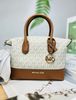 Túi xách Michael Kors MK Hyde Small Leather Crossbody Bag Màu Trắng Logo