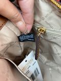  Túi Đeo Chéo Michael Kors MK Hyde Small Signature Logo Crossbody Bag Màu Nâu Logo 