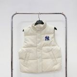  Áo Khoác Gile MLB Varsity Padded Vest New York Yankees Màu Trắng 3ADVV1046 
