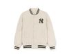 Áo Khoác Bomber MLB Varsity Diamond Quilting Rib Lightweight Short Padding 3ADJV0646-50CRD
