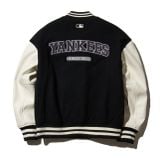  Áo Khoác Bomber MLB Wappen Play Wool Varsity Varsity New York Yankees 3AJPV0234-50BKS Màu Đen 