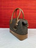  Túi Đeo Chéo Michael Kors MK Hyde Small Signature Logo Crossbody Bag Màu Nâu Logo 