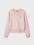  Áo Len Cardigan WHOAU Steve R-neck Cardigan WHCKF1121F Màu Hồng Sọc Trắng 